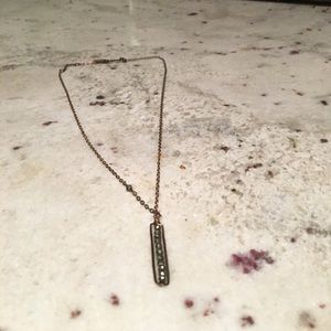 Simple bronze necklace