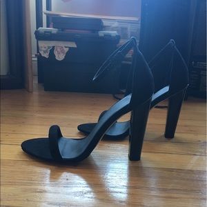 ASOS Minimalistic Strappy Black Heels NWOT