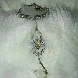Bracelet with ring are attached
