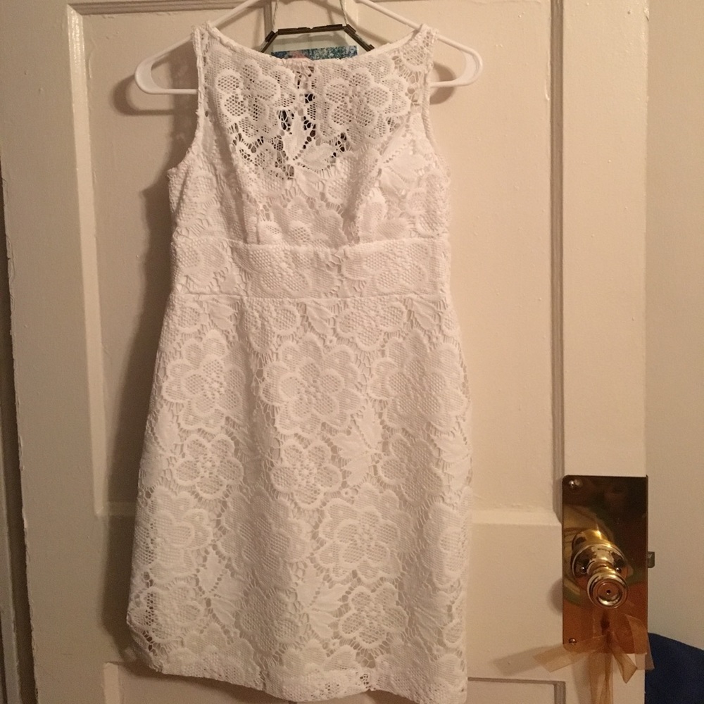 Lacy white dress