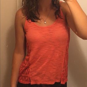 Women's orange tank top
