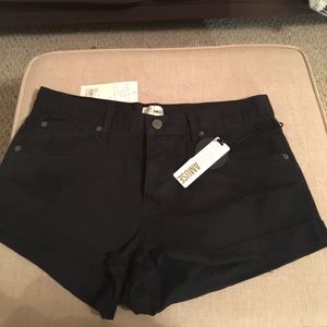 Amuse Society Black Distressed Shorts