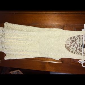 Creme lace dress