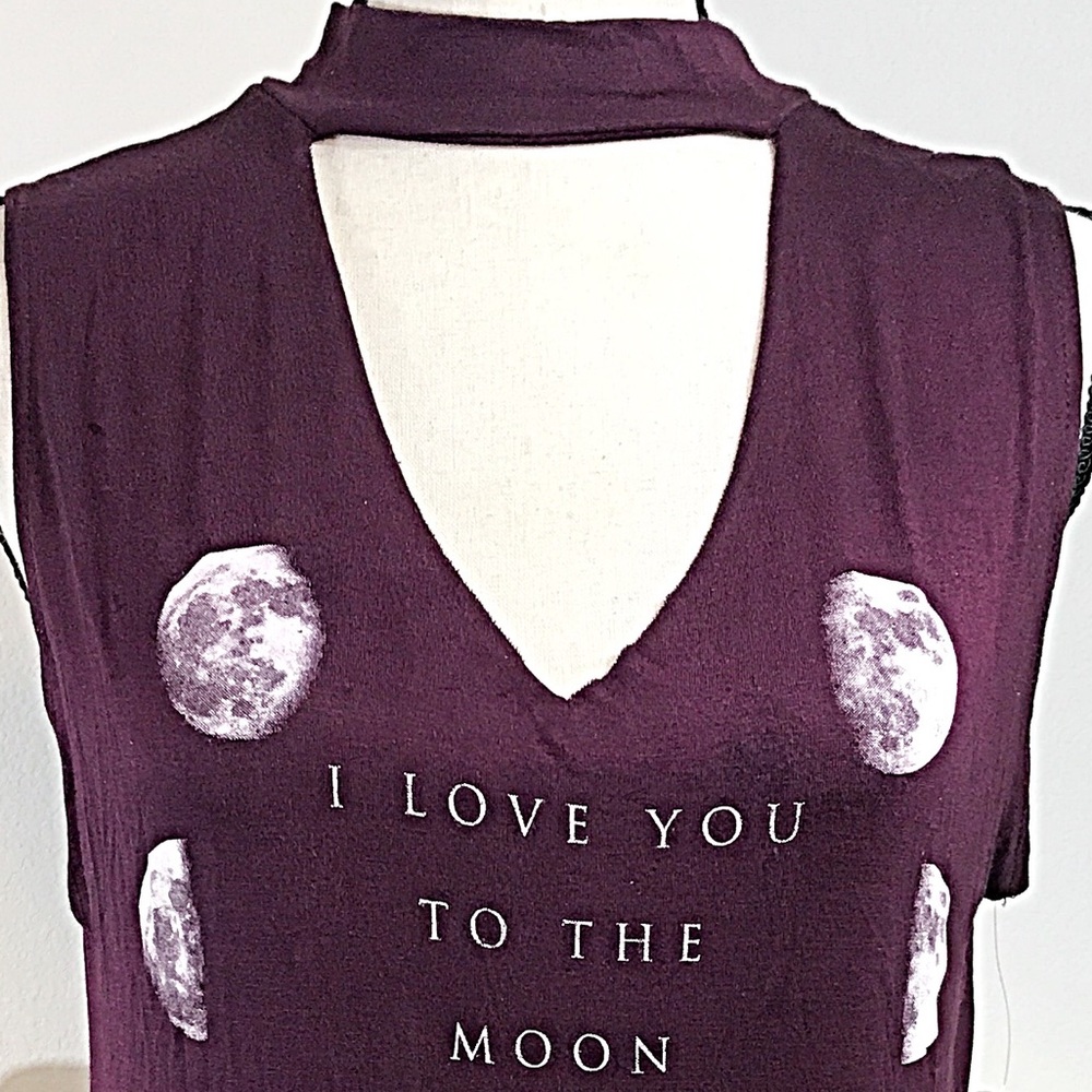 I love you to the moon Graphic Tee Choker Rocker - Picture 3 of 6