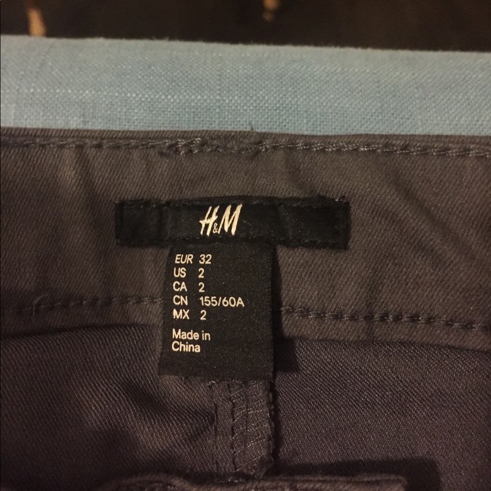 SKINNY WAX DARK GREY PANT - Picture 2 of 3