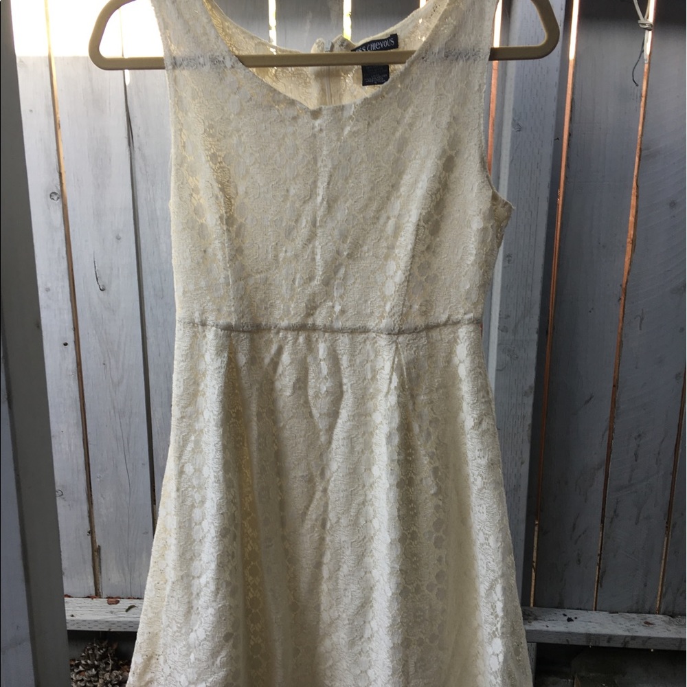 Miss Chievous Ivory Lace Dress