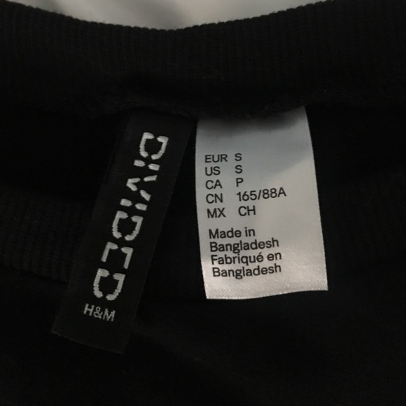 black long sleeve crop top - Picture 2 of 2