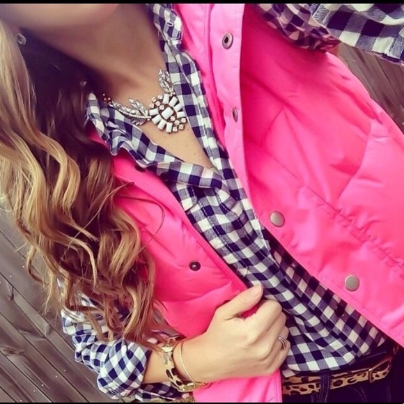 Lands' End Jackets & Blazers - Lands End Pink Down Puffer Vest