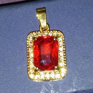Gold Ruby Pendant