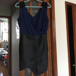 Donna Mizani Sleeveless Drape Neck Party Dress