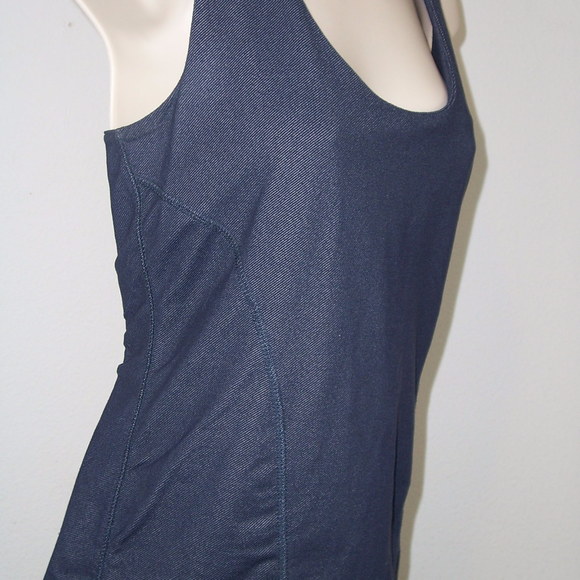 Inmotion Denim Looking Workout Tank Top - Picture 3 of 7
