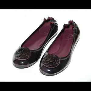 Like New - Tory Burch Reva plum ballet flats
