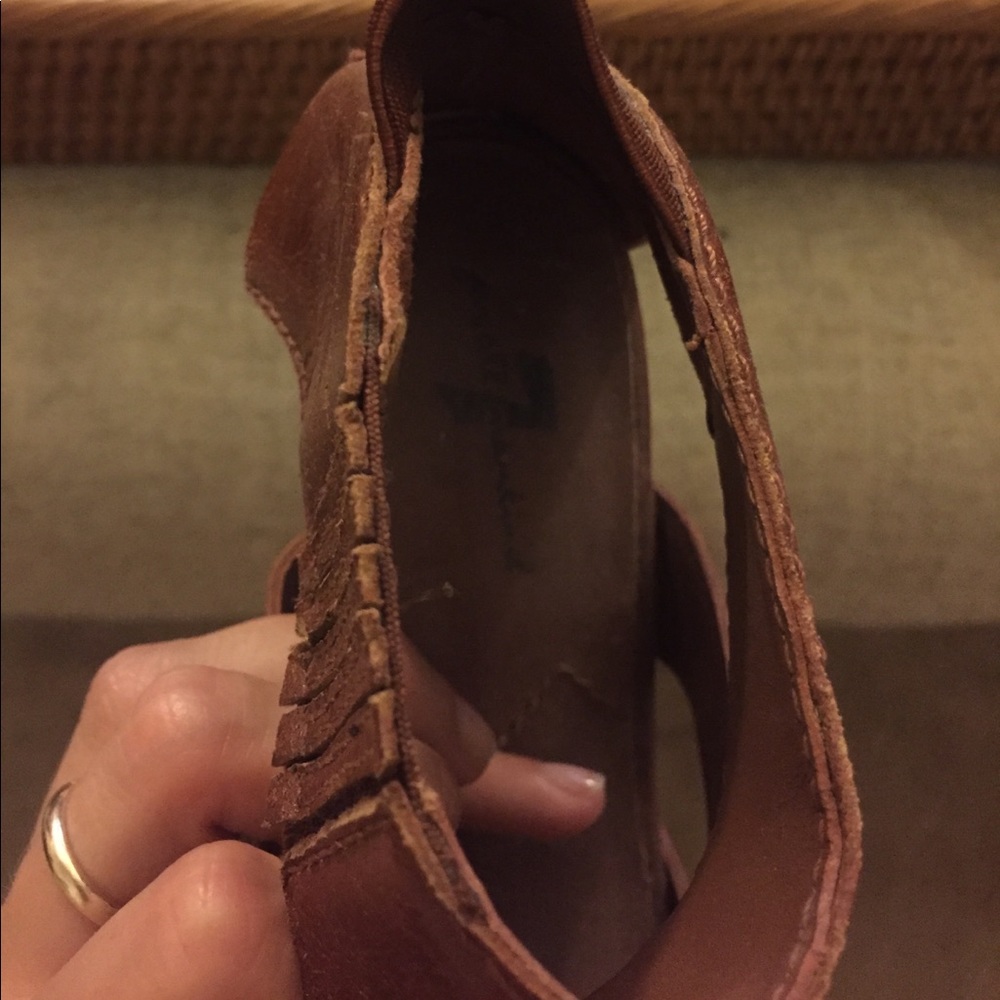 7 for All Man Kind leather Wedge - Picture 4 of 4