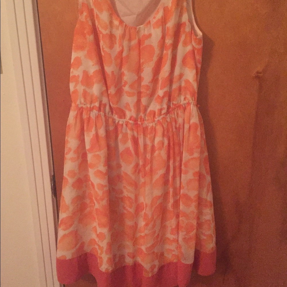 Elle orange dress