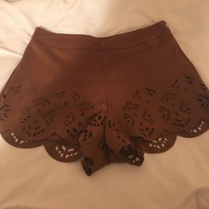 Suede Shorts