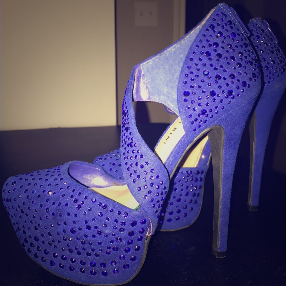 Gianni Bini 👠 Blue Evening Wear Heels - Platforms