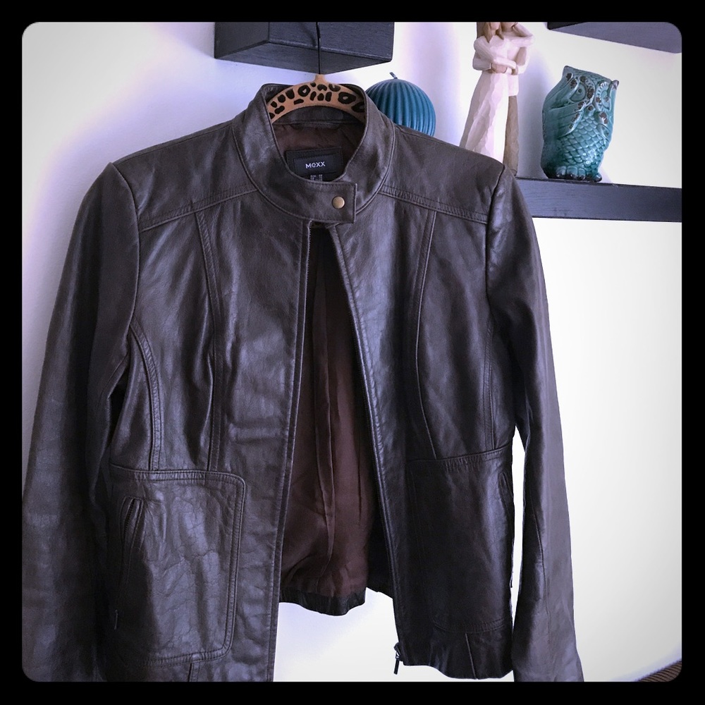 Beautiful Mexx genuine leather jacket! Worn once!