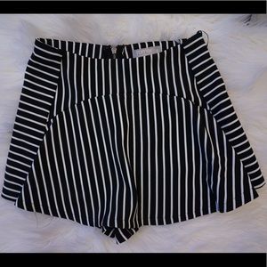 LF Rumor Boutique Striped Panel Skort