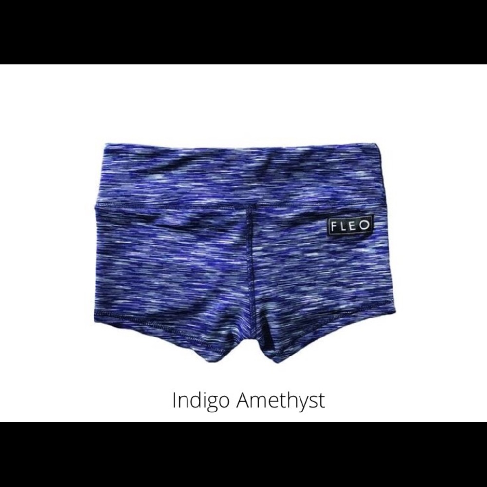 Fleo indigo amethyst booty shorts size S