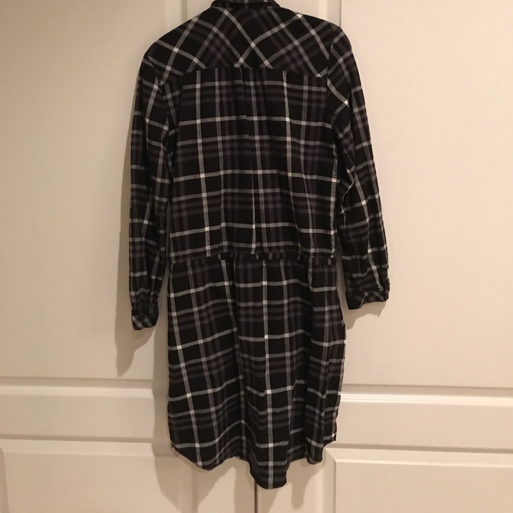 Flannel Shirt Dress - Picture 2 of 3