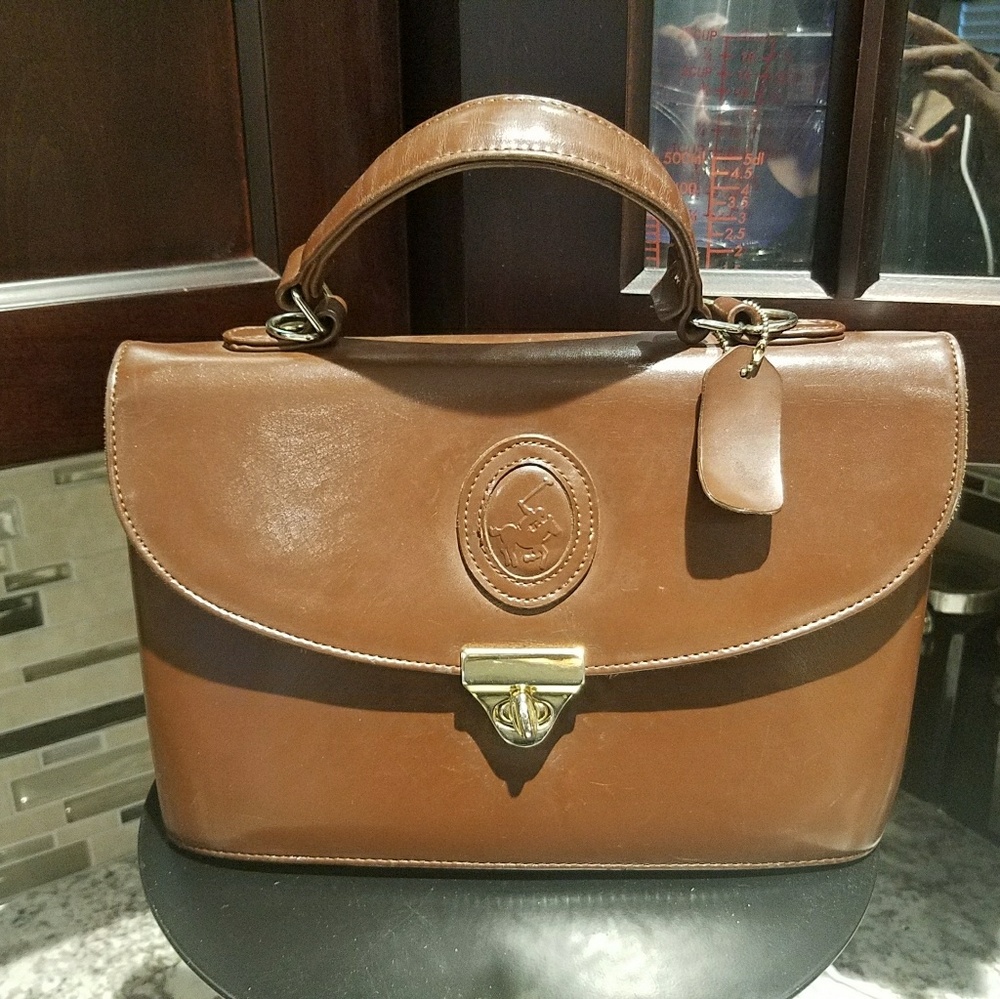 Vintage brown leather purse