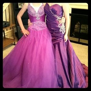 Purple prom dress