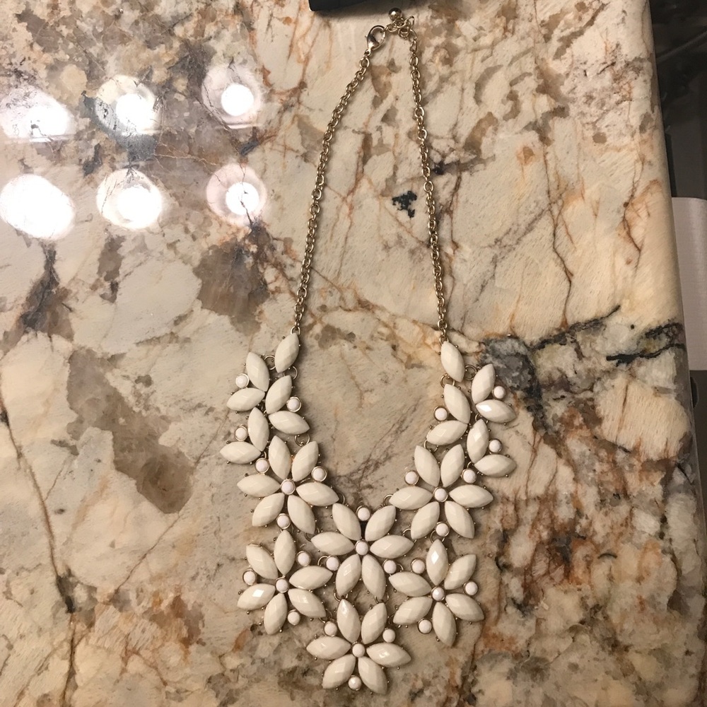 Cream statement necklace