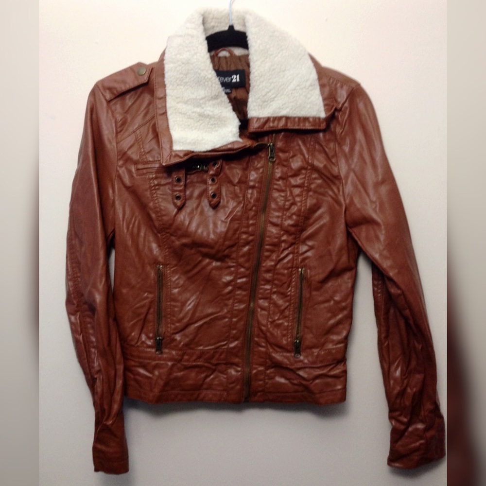F21 Faux Leather Jacket!