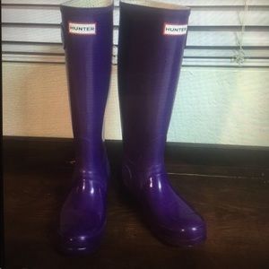Hunter Purple Rain Boots