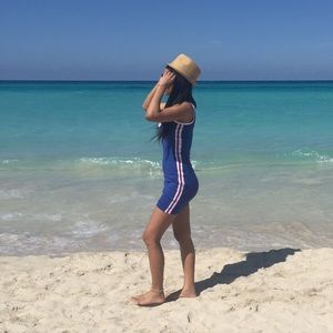 Missguided Striped Bodycon Mini Dress