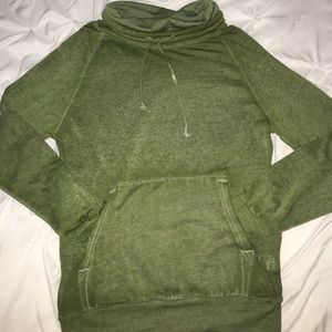 army green hoodie