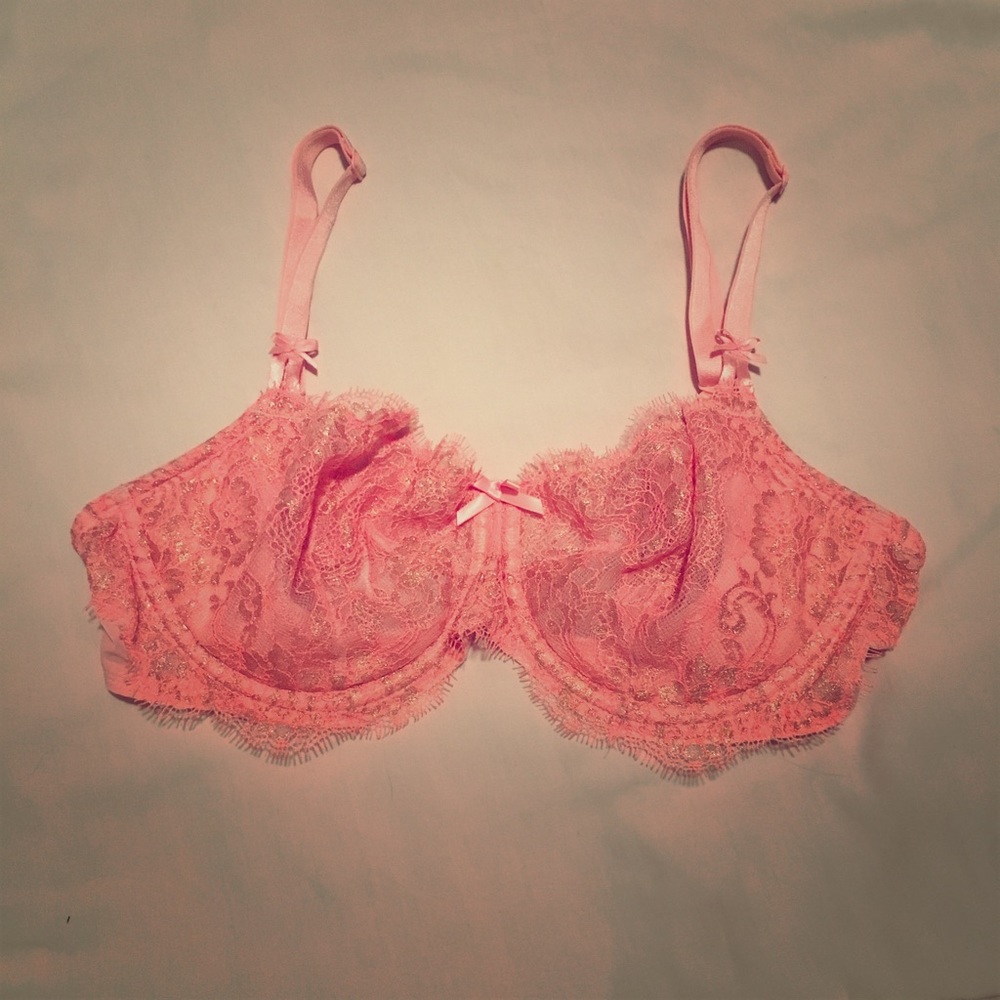 Victoria's Secret Unlined Dream Angel Bra 36D Pink