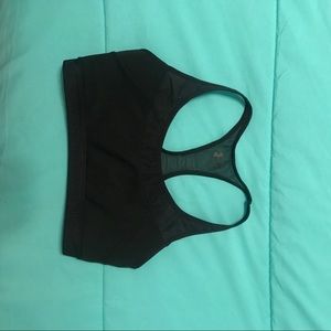 black UnderArmour sports bra