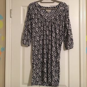Navy patterned Everly Grey Maternity dress - SZ S