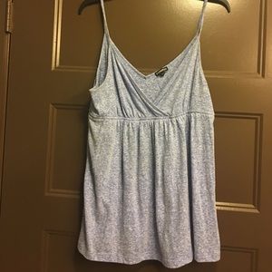 Light blue baby doll tank top