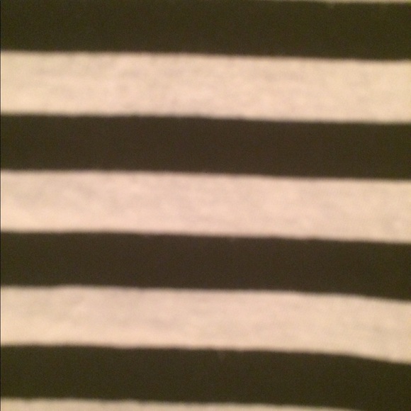 CLUB MONACO STRIPE CAP SLEEVE T-SHIRT - Picture 4 of 7