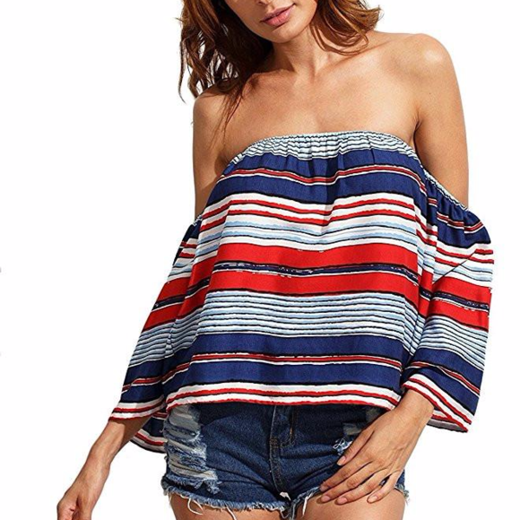 Xcel Couture Tops - Kelly Off Shoulder Top
