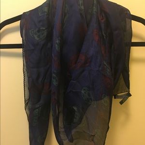 multi colored Alexander McQueen skull scarf