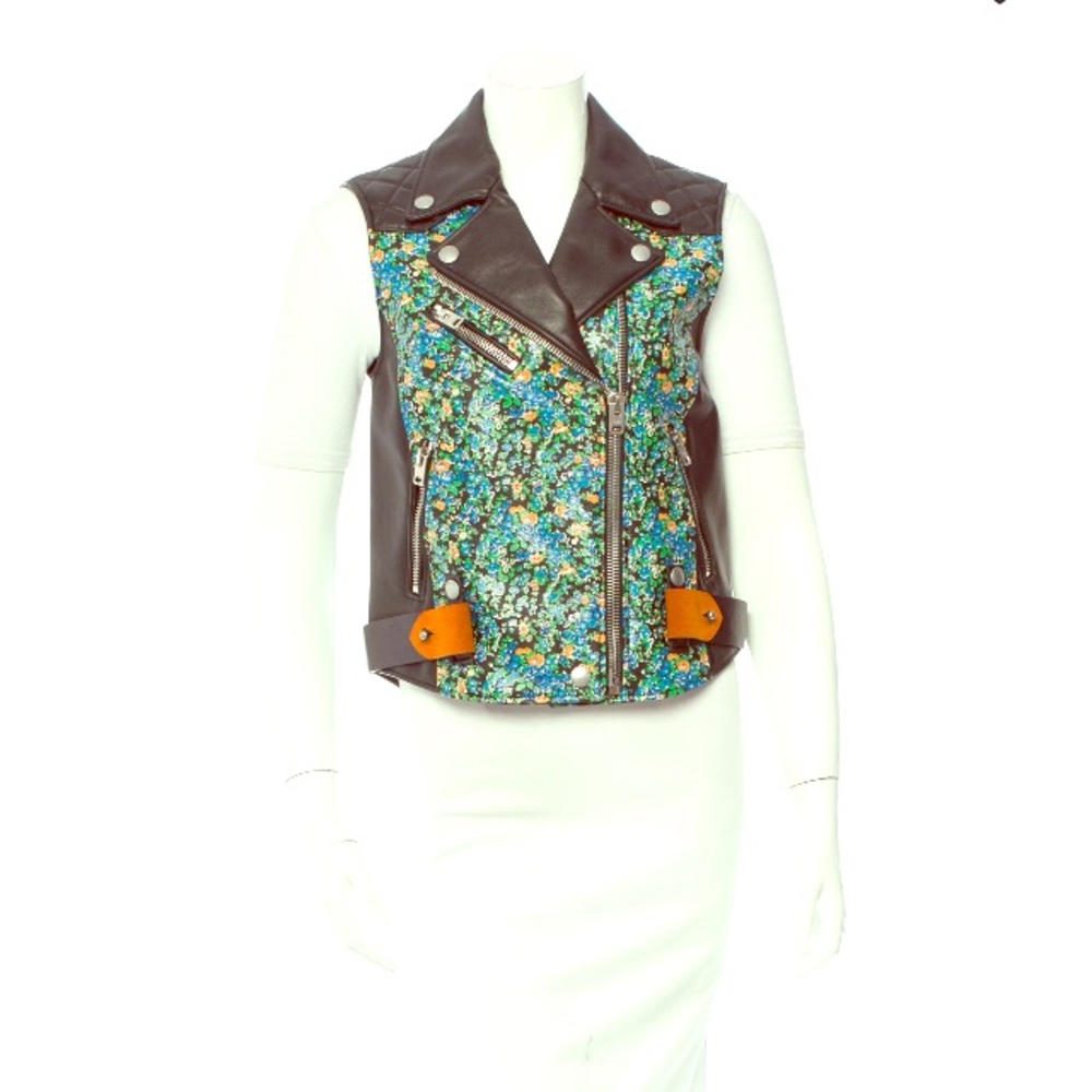 20% OFF!!COACH LEATHER BIKER VEST