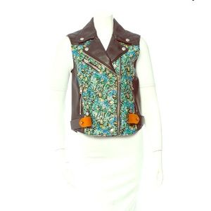 20% OFF!!COACH LEATHER BIKER VEST