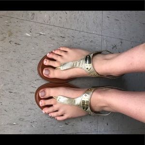 Michael Kors Gold Sandals