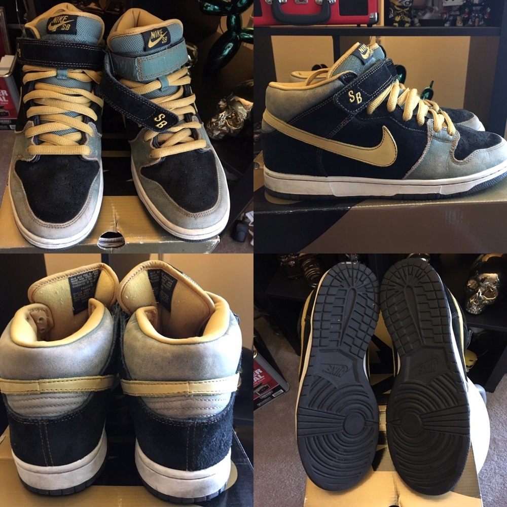 Used Nike Dunk Mid Premium SB "Asbury Casino" Sz10