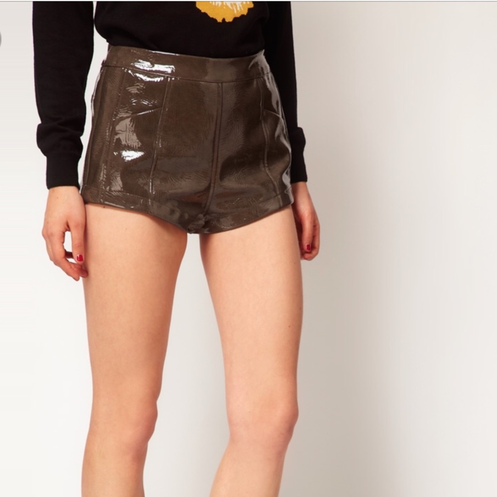 ASOS PU Hotpants