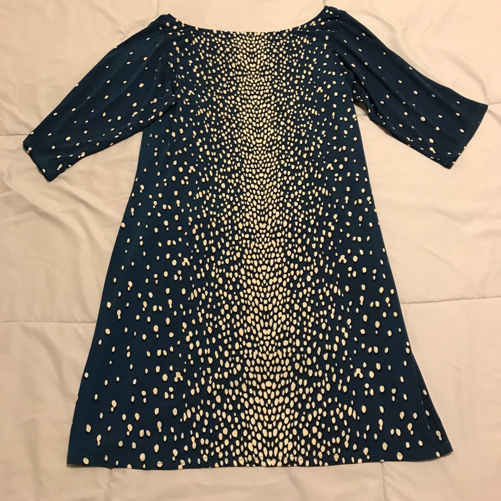 Dark blue sheath dress