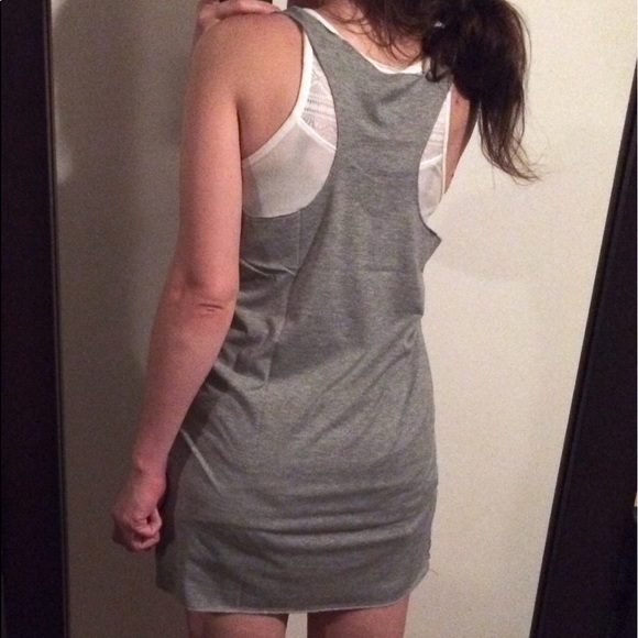 Gray Bible Verse Graphic Runner Tank Top Racerback - Picture 4 of 6