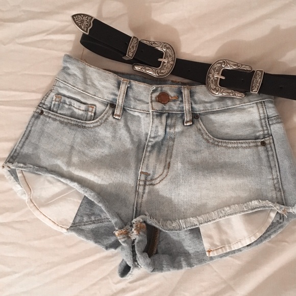 PacSun Pants - High Waisted Denim Shorts