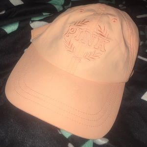 Peach colored hat from PINK