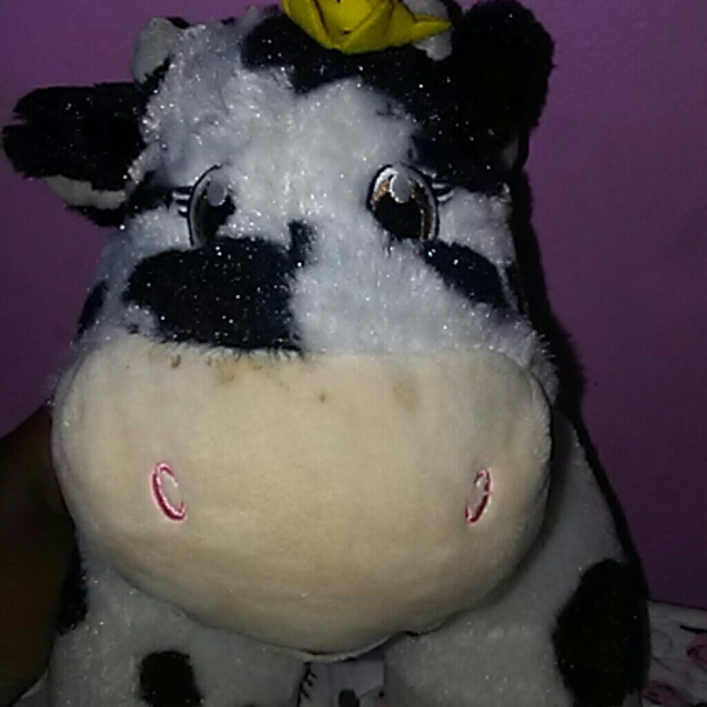 a stuff animal cow