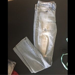 Ripped Light Wash Jeans