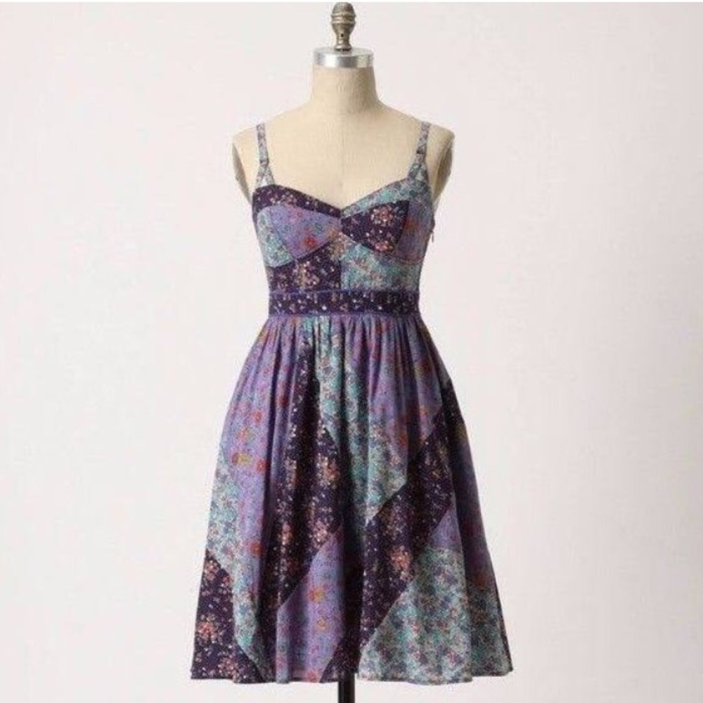 Anthropology Calico by Maeve dress